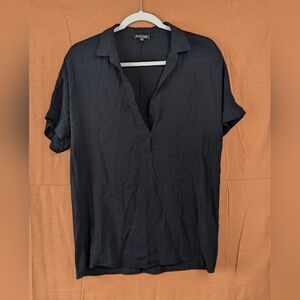 Massimo Dutti Polo Collared Short Sleeve Tunic